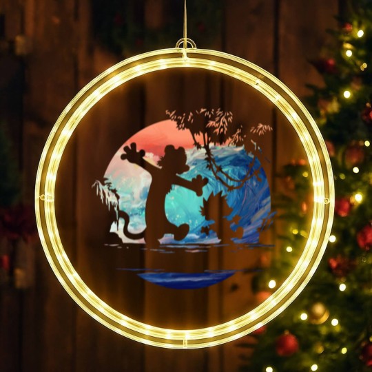 Discover calvin and hobbes galaxy - Calvin And Hobbes Galaxy - LED Christmas Window Lights