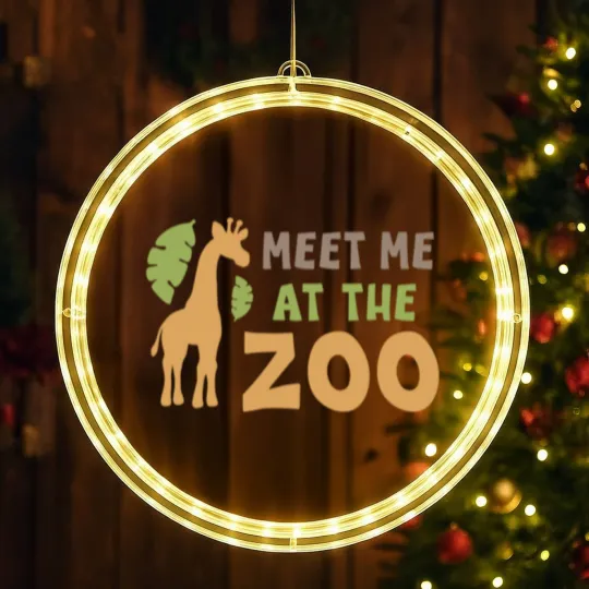 Discover Meet me at the zoo LED Christmas Window Lights