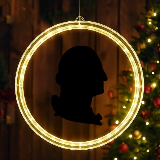 Discover George Washington silhouette LED Christmas Window Lights