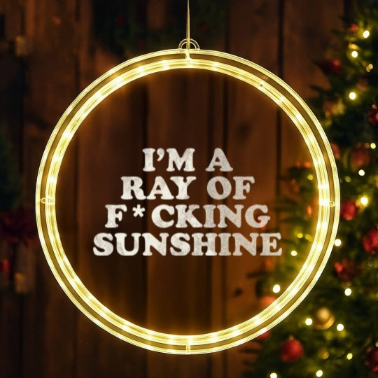 Discover I'm a Ray of F*cking Sunshine - Ray Of Sunshine - LED Christmas Window Lights