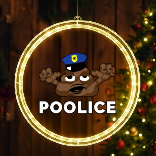 Discover Police Poop Zombie Policeman Halloween LED Christmas Window Lights