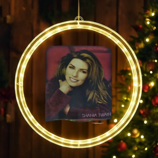 Discover Vintage 1996 Shania Twain Tour LED Christmas Window Lights, Pop,
