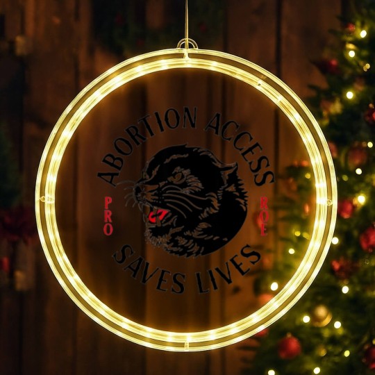 Discover Abortion Access Saves Lives LED Christmas Window Lights, Pro Choice LED Christmas Window Lights, Reproductive Rights LED Christmas Window Lights