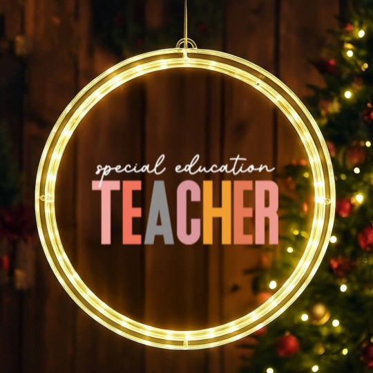 Discover Special Education Teacher LED Christmas Window Lights