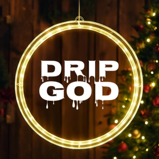 Discover DRIP GOD white LED Christmas Window Lights