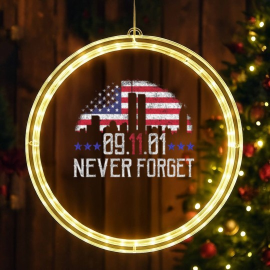 Discover 9 11 Never Forget LED Christmas Window Lights
