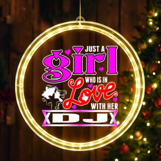 Discover A Girl Love With Her DJ LED Christmas Window Lights