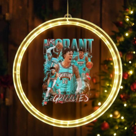 Discover Ja Morant LED Christmas Window Lights Vintage LED Christmas Window Lights