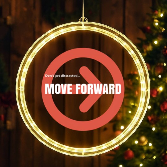 Discover Move Forward LED Christmas Window Lights