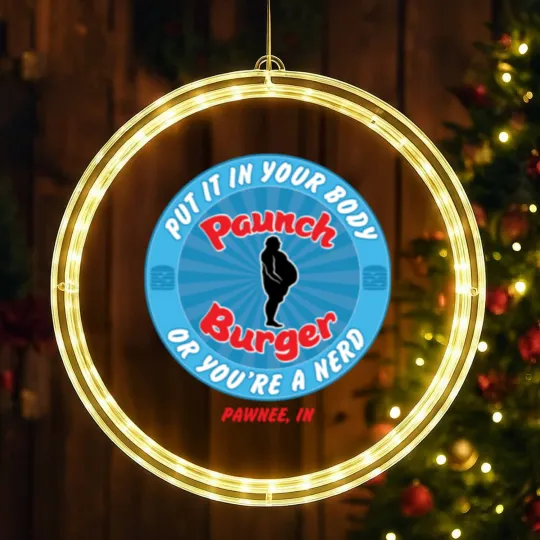 Discover Paunch Burger LED Christmas Window Lights