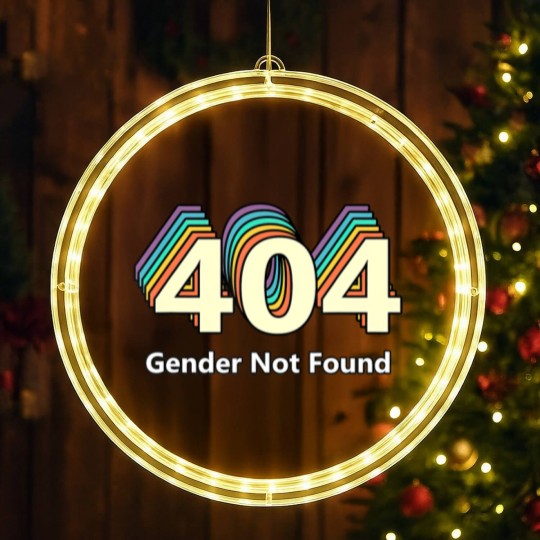 Discover Error 404 Gender Not Found T LED Christmas Window Lights