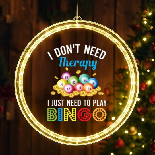 Discover I Just Need To Play Bingo LED Christmas Window Lights