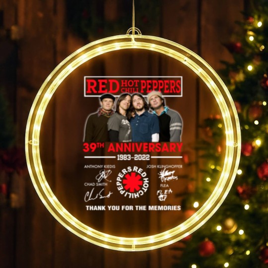 Discover Vintage Red Hot Chili Peppers By The Way LED Christmas Window Lights, Red Hot Chili Peppers LED Christmas Window Lights