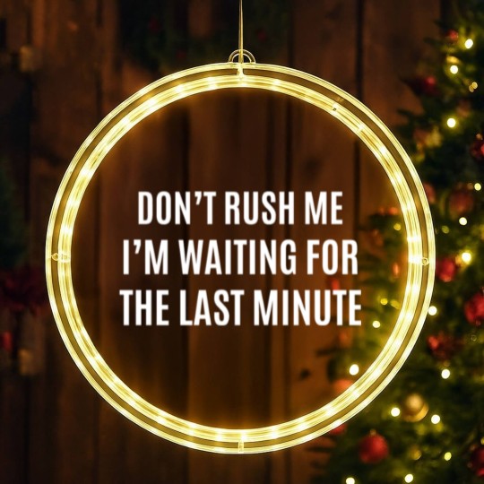 Discover I AM WAITING FOR LAST MINUTE LED Christmas Window Lights