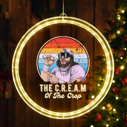 Discover The C.R.E.A.M of the crop Randy Savage legend - Macho Man - LED Christmas Window Lights