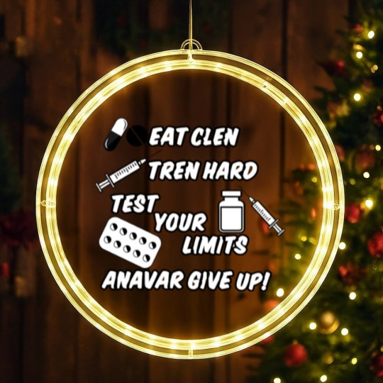 Discover Eat Clen Tren Hard LED Christmas Window Lights