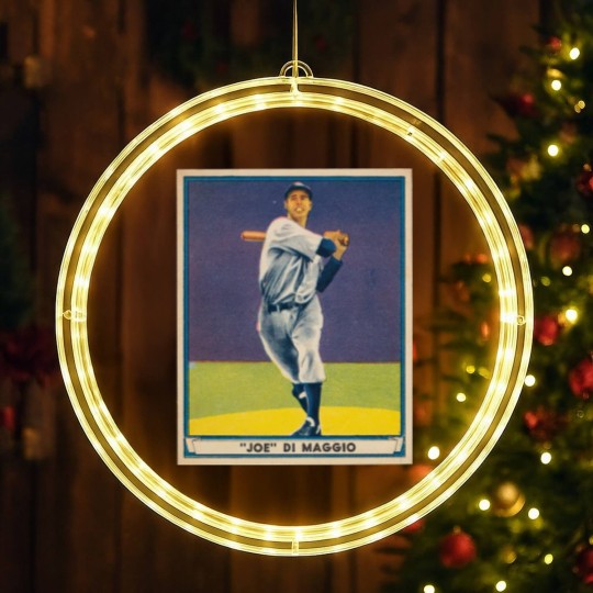 Discover Joe DiMaggio 1941 Play Ball - Joe Dimaggio - LED Christmas Window Lights