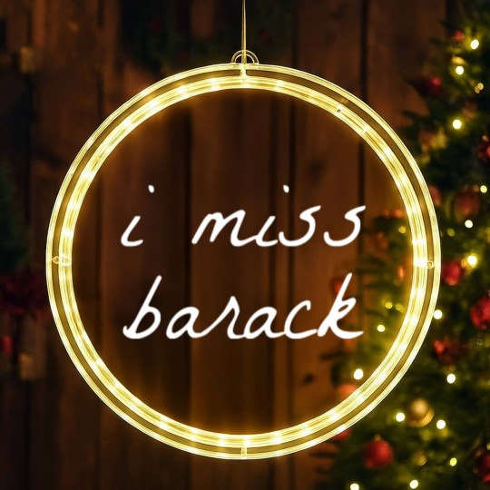 Discover I Miss Barack Obama Sweater LED Christmas Window Lights