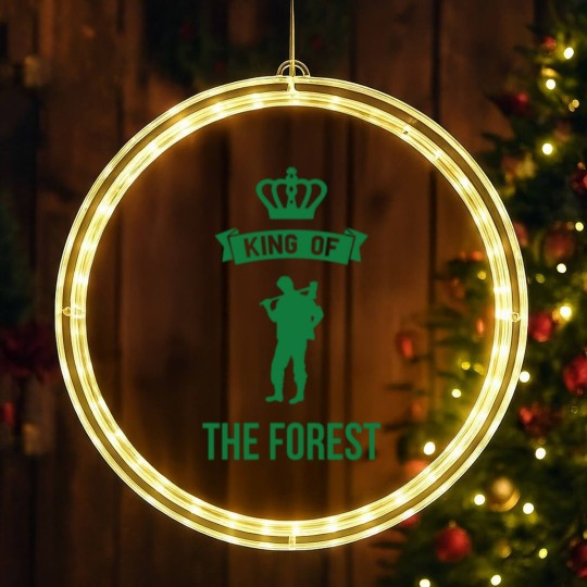 Discover The King Of The Forest funny LED Christmas Window Lights LED Christmas Window Lights