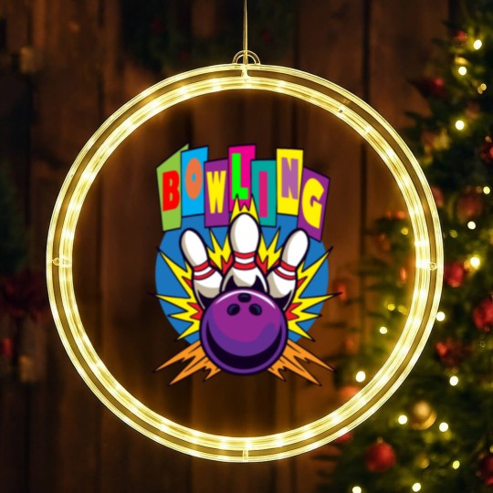Discover Colorful Pin Bowling LED Christmas Window Lights