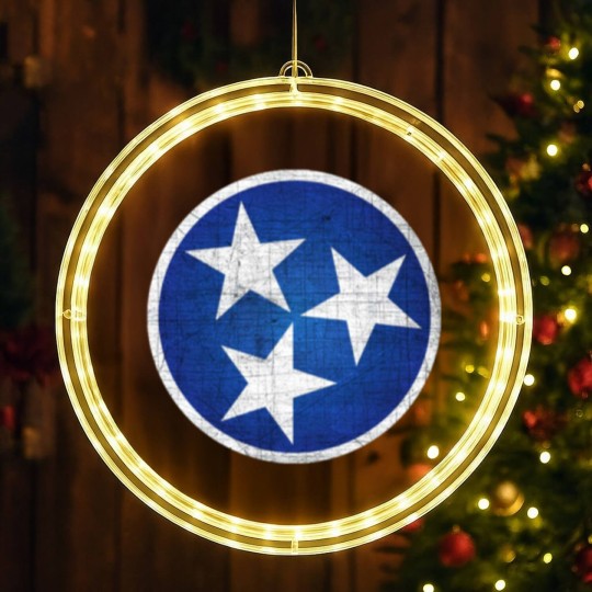 Discover Tennesse State Flag LED Christmas Window Lights