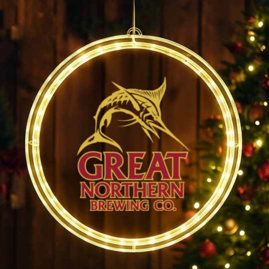 Discover Great Northern Brewing 4 LED Christmas Window Lights
