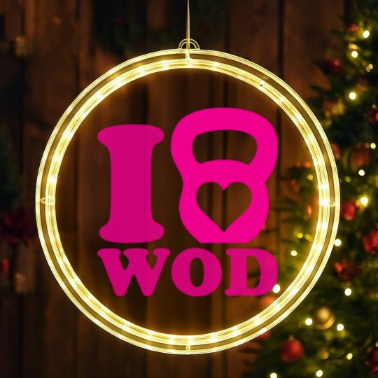 Discover I Love WOD (CrossFit) LED Christmas Window Lights