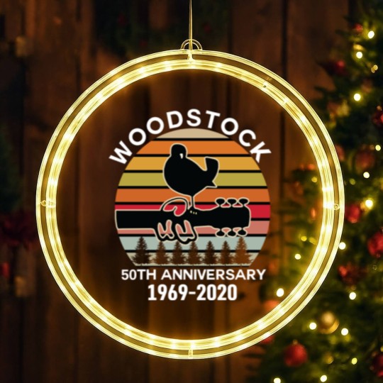 Discover woodstock 50th anniversary 1969 2020,Woodstock LED Christmas Window Lights,Woodstock 1969 ,Peace Love Bird - Woodstock - LED Christmas Window Lights