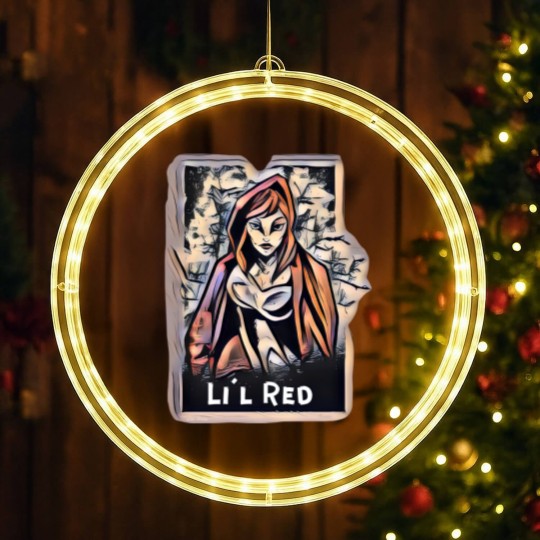 Discover Li'l Red - Little Red Riding Hood - LED Christmas Window Lights