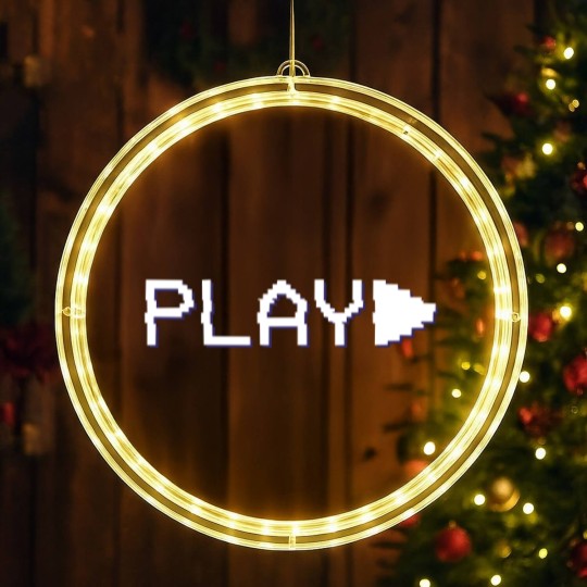 Discover Funny VHS VCR Vintage 90s 80s LED Christmas Window Lights Gift LED Christmas Window Lights