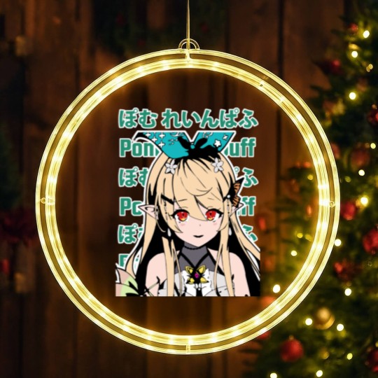 Discover Nijisanji EN Pomu Rainpuff Blush LED Christmas Window Lights
