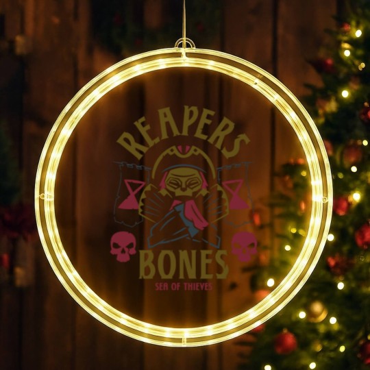 Discover Reapers Bones Sea of Thieves Design LED Christmas Window Lights