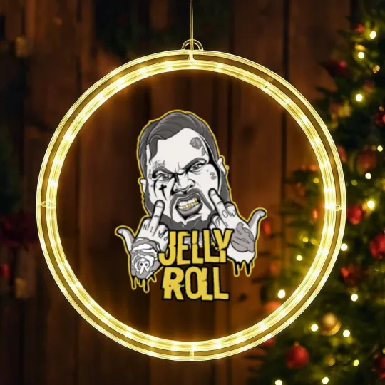 Discover Jelly Roll LED Christmas Window Lights, Jelly Roll Concert LED Christmas Window Lights