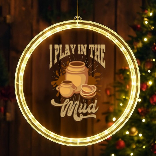 Discover Pottery I Play In The Mud Pottery Pots Mud Clay LED Christmas Window Lights