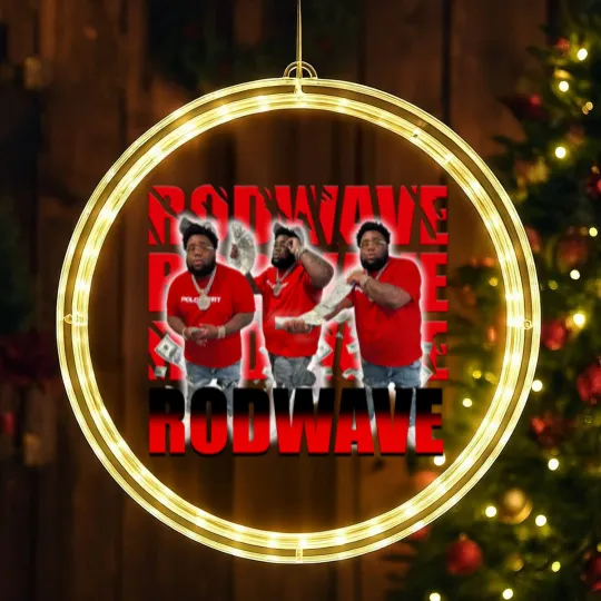 Discover Rod Wave LED Christmas Window Lights Popular Loner RODWAVE