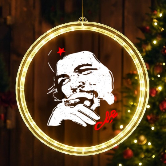 Discover Rebel Cuban LED Christmas Window Lights Guerrilla Revolution Vintage Che Guevara LED Christmas Window Lights