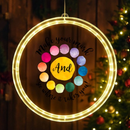 Discover Make Your Mark Happy International Dot Day LED Christmas Window Lights