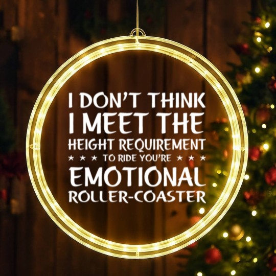 Discover I Don't Think I Meet The Height Requirement LED Christmas Window Lights