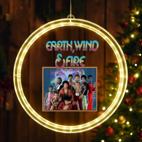 Discover Earth Wind and Fire Vintage LED Christmas Window Lights, Earth Wind and Fire LED Christmas Window Lights, Earth Wind and Fire 80s Vintage Homage LED Christmas Window Lights