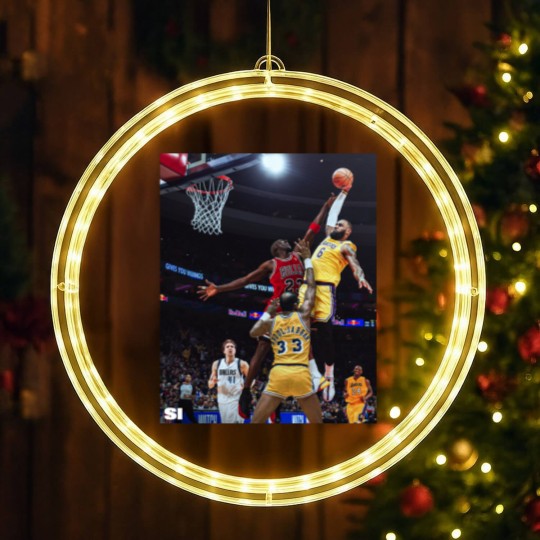 Discover Lebron James, Lebron James LED Christmas Window Lights, All Time Scoring Leader