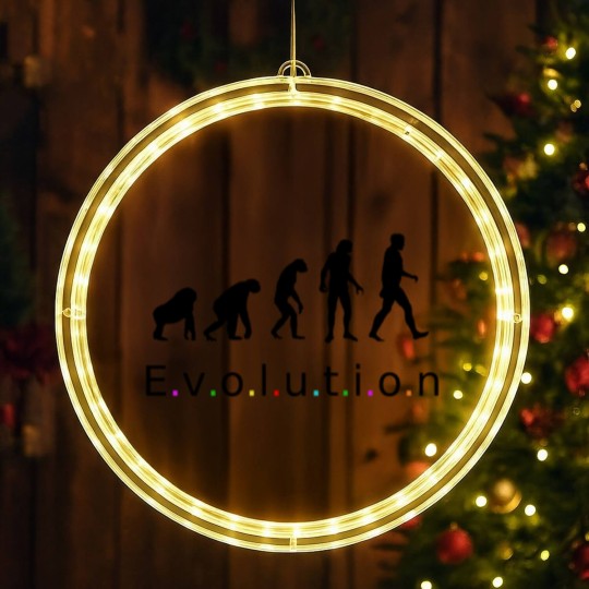 Discover Evolution, Homo Sapiens LED Christmas Window Lights