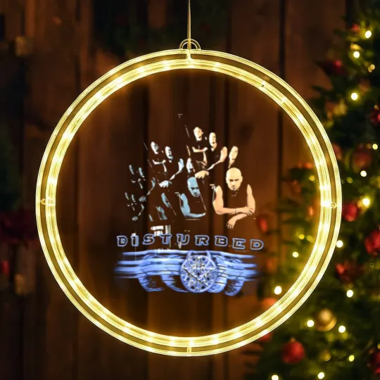 Discover Disturbed Nu Metal Band Believe Album Tour Concert LED Christmas Window Lights