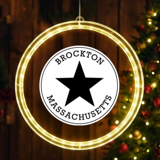 Discover Brockton Massachusetts T LED Christmas Window Lights
