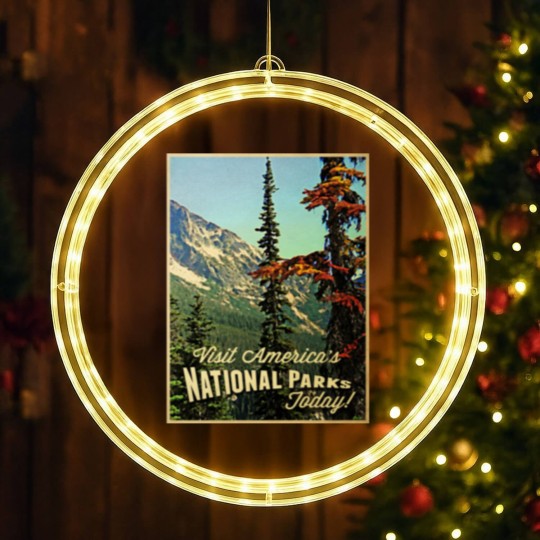 Discover America's National Parks LED Christmas Window Lights