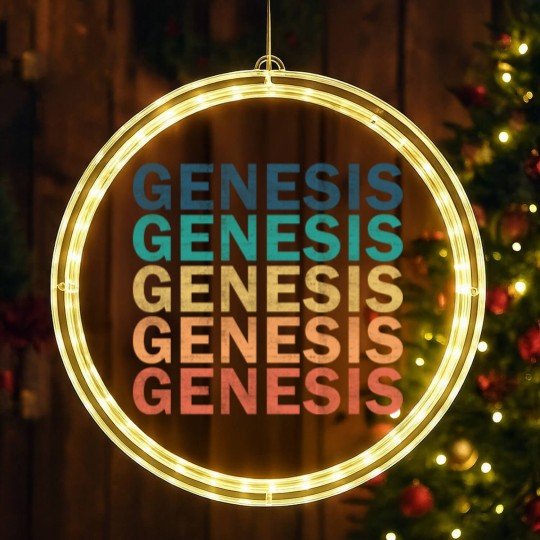 Discover Genesis Name LED Christmas Window Lights - Genesis Vintage Retro Name Gift Item LED Christmas Window Lights - Genesis - LED Christmas Window Lights
