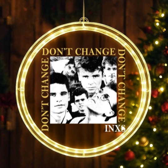 Discover Vintage INXS Dont Change LED Christmas Window Lights, 1990s X Tour Vintage Concert