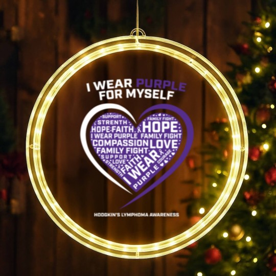 Discover Hodgkin'S Disease Purple Hodgkins Lymphoma Cancer LED Christmas Window Lights