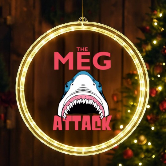 Discover the meg attack shark LED Christmas Window Lights LED Christmas Window Lights