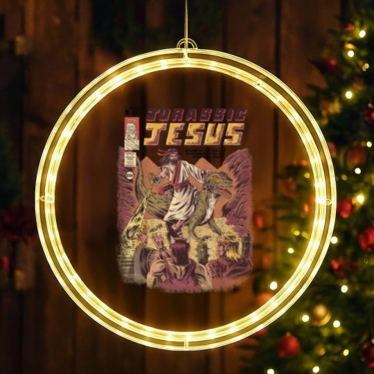 Discover JURASSIC JESUS LED Christmas Window Lights