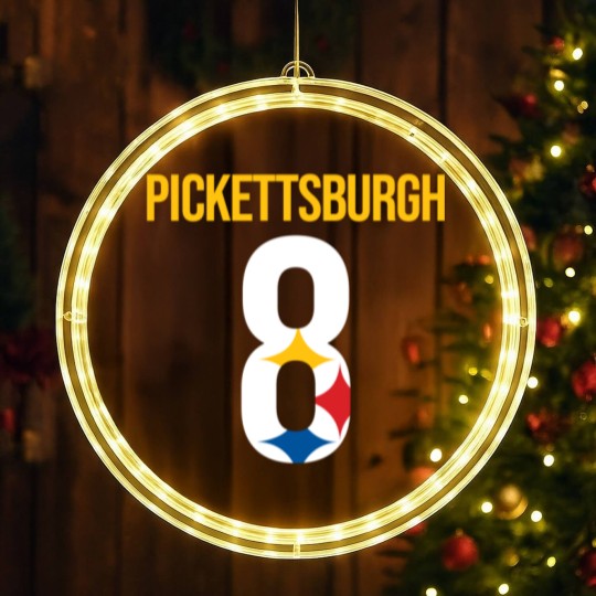 Discover Kenny Pickett  Pickettsburgh Football LED Christmas Window Lights